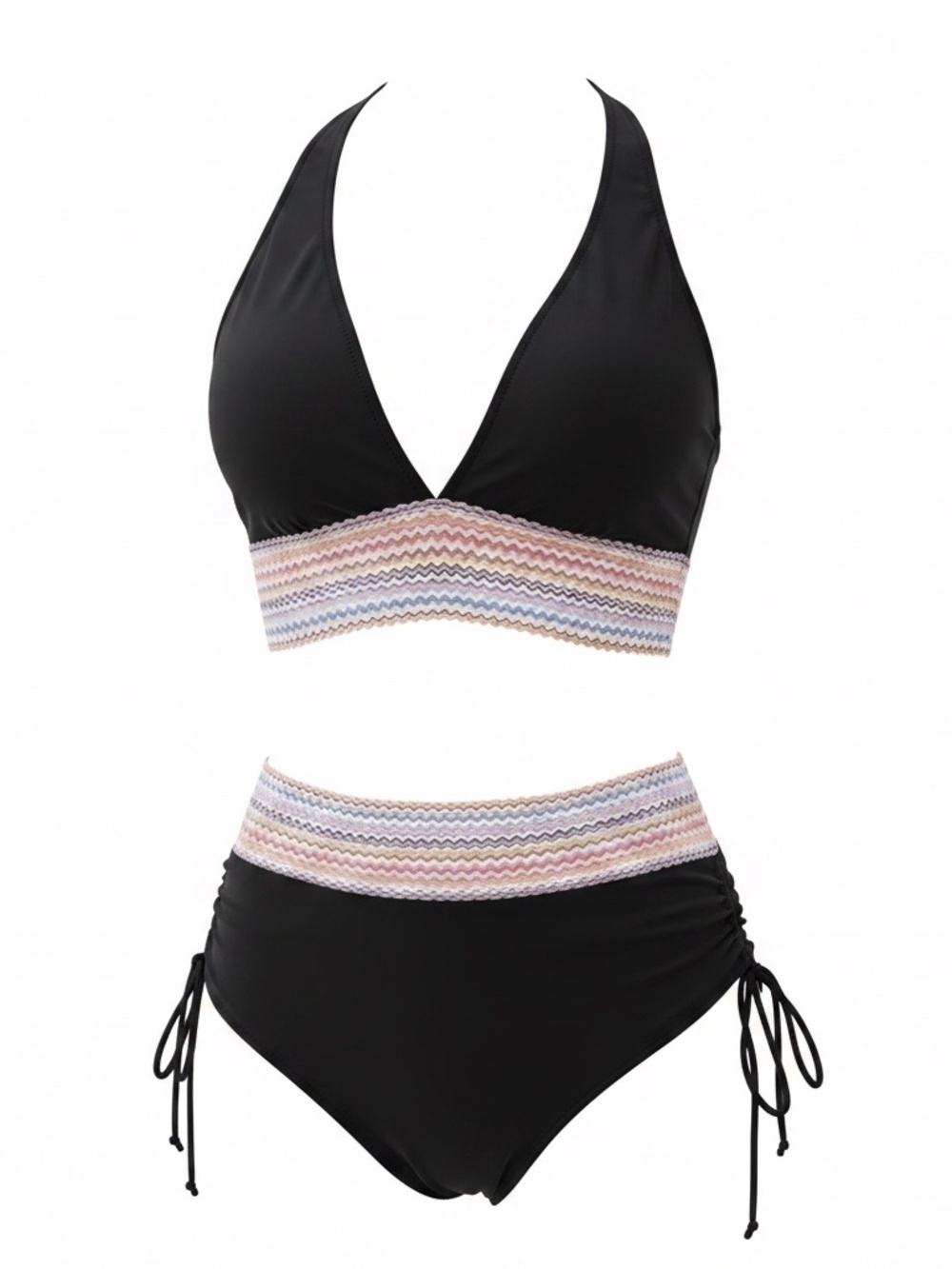 Blooming Jelly High Waisted Bikini Set – Viral TikTok – Tummy Control – Size Lar